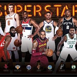 NBA Superstar's Wall Poster 22 x 34